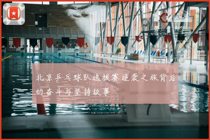 北京乒乓球队选拔赛逆袭之旅背后的奋斗与坚持故事
