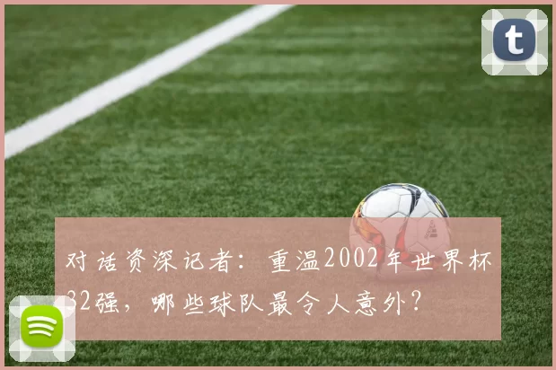 对话资深记者：重温2002年世界杯32强，哪些球队最令人意外？